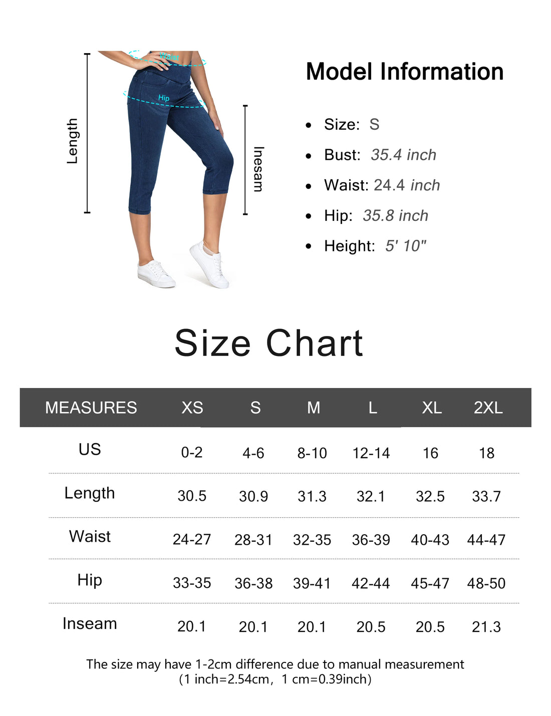 Tummy Control Skinny Jean Leggings with Pockets