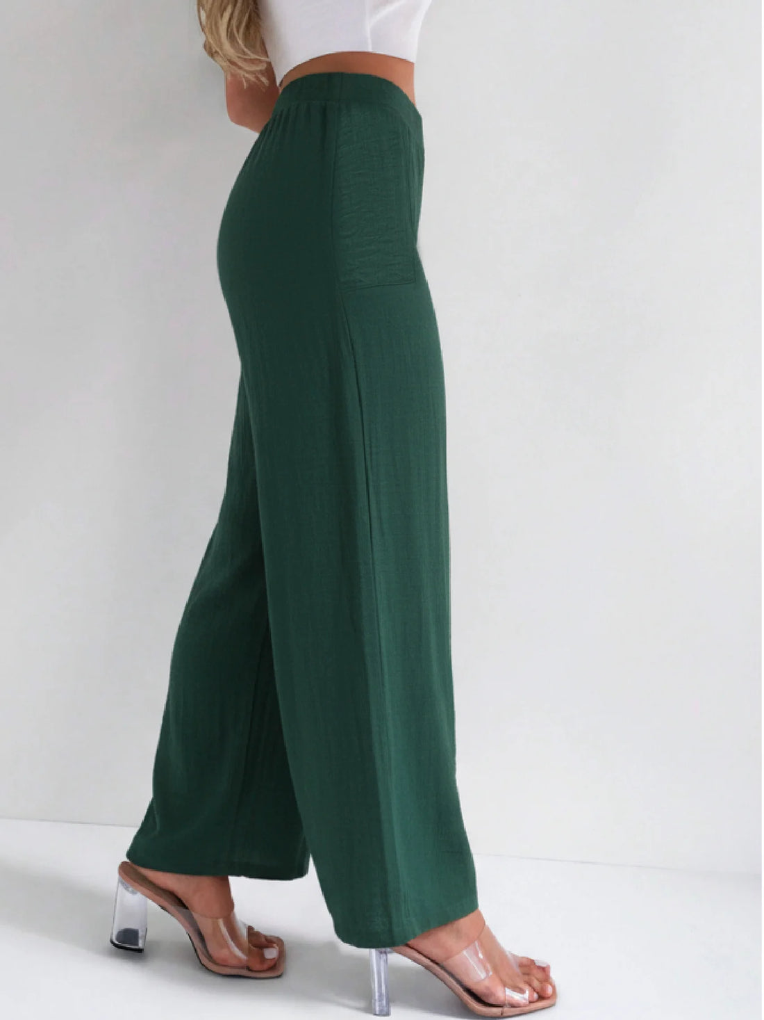 Casual Office Business Straight Long Palazzo Pants