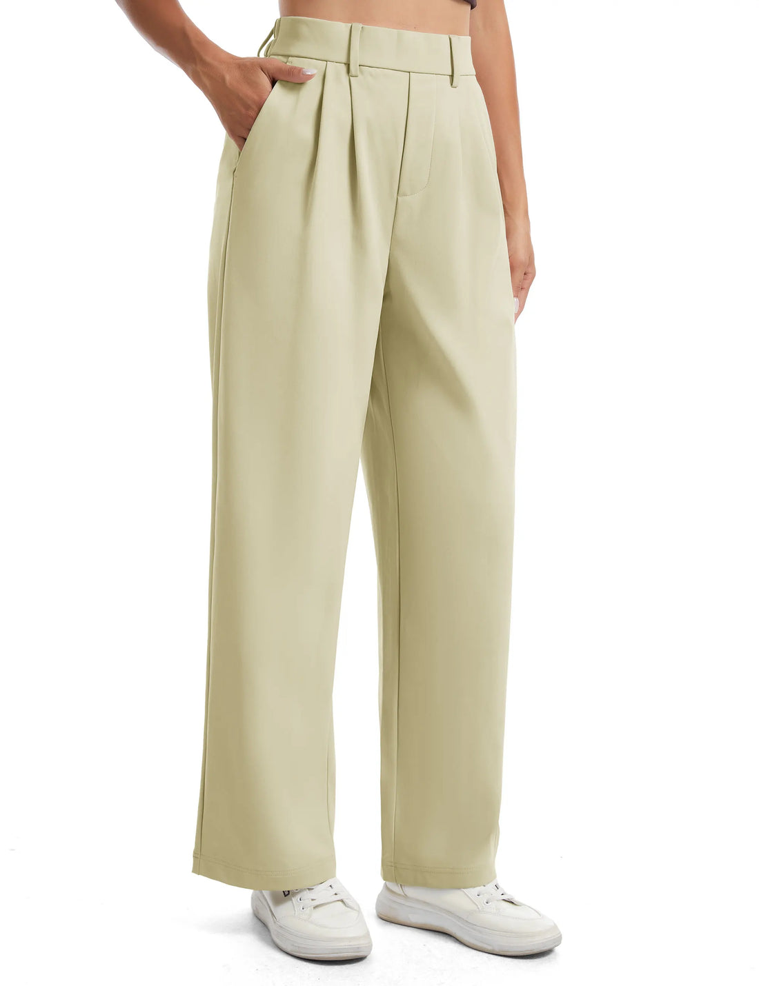 Slacks Trousers with Pockets