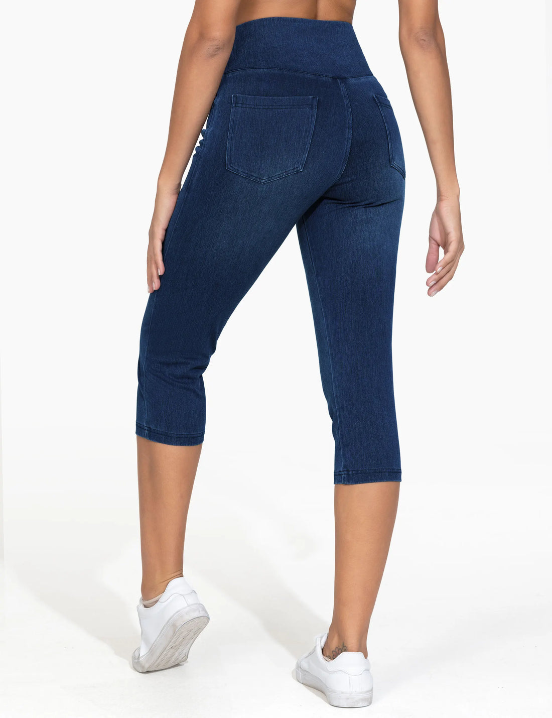 Tummy Control Skinny Jean Leggings with Pockets