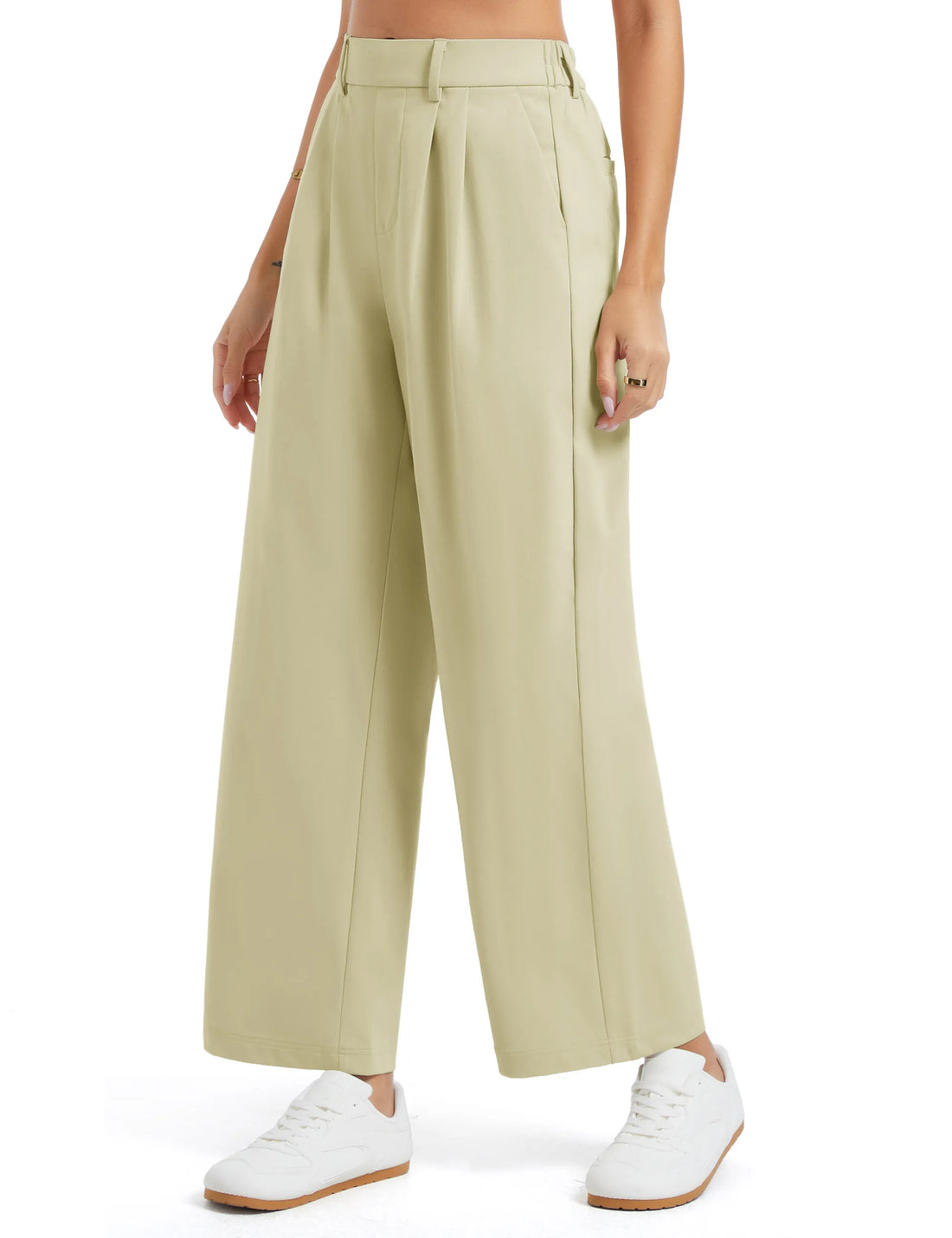 Slacks Trousers with Pockets