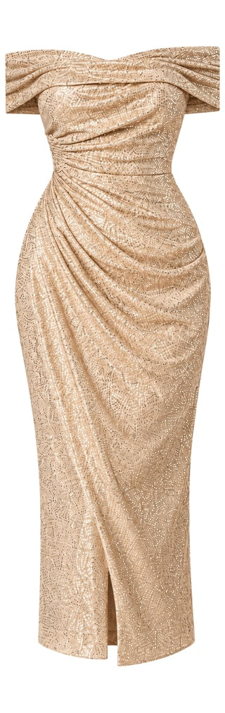 The sequin knit dress